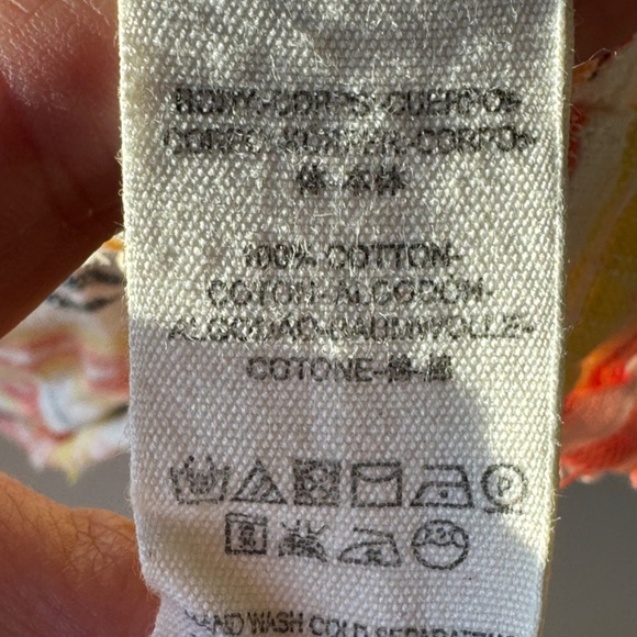 FREE PEOPLE Summer Nights Linen Striped Mini Dress Cream Orange M - Picture 5 of 6